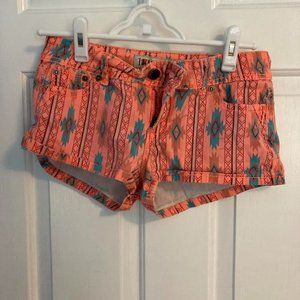 bright patterned shorts